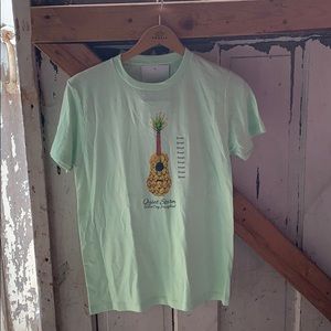 Quiet Storm Surf Shop Pineapple Guitar Tee Small